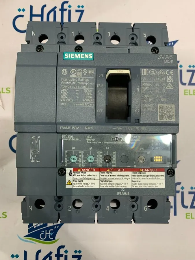 Автоматический выключатель Siemens 3VA6110-5HL41-0AA0 Circuit Breaker 100A with 