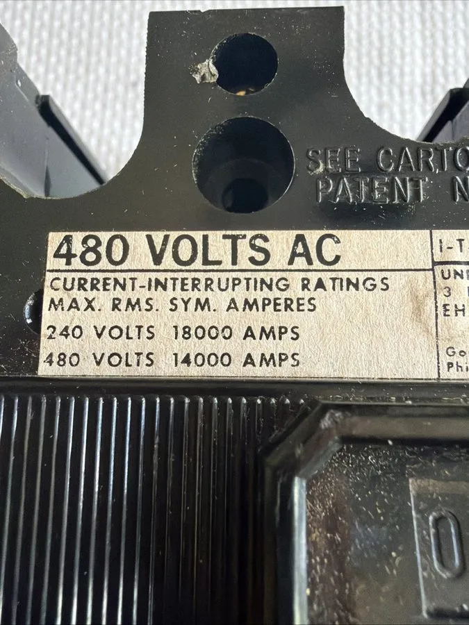 Автоматический выключатель ITE EH3-B030 Circuit Breaker, 30A, 480V — фото лота 2