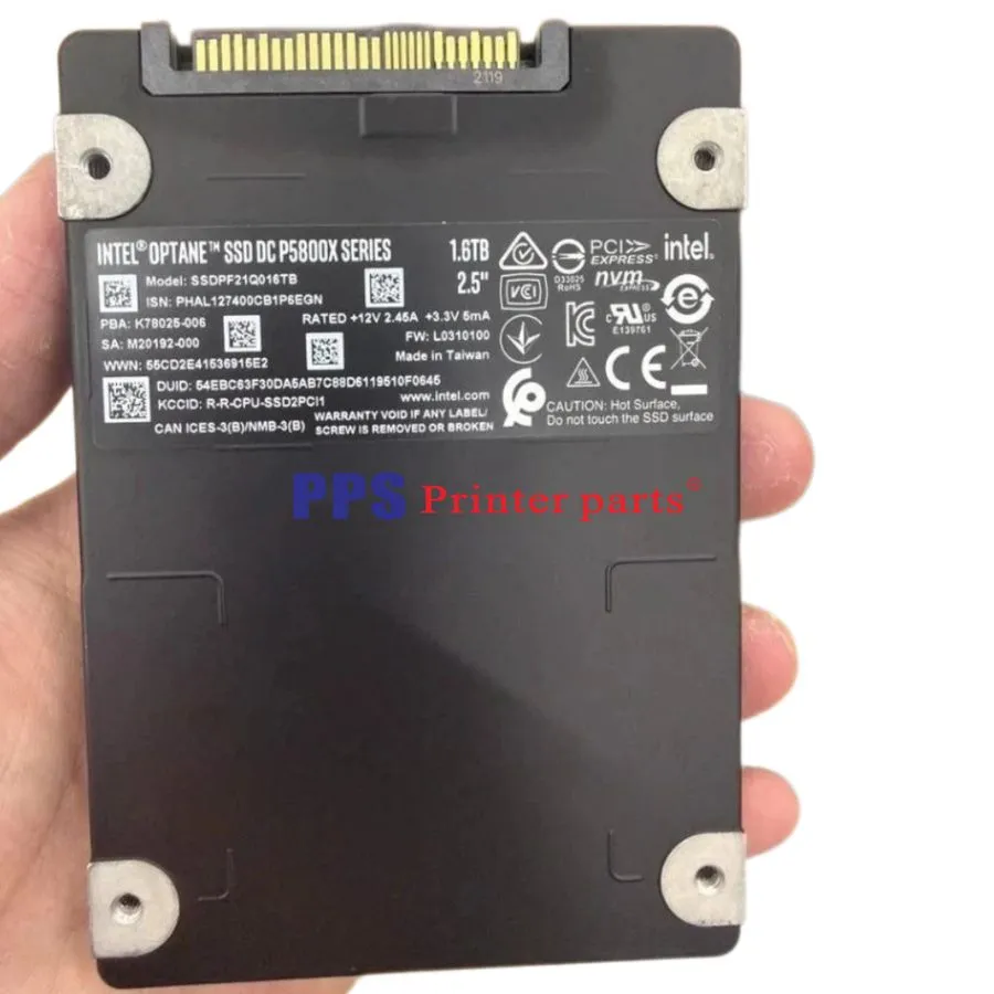 SSD-накопитель Intel Optane P5800x 1.6TB SSD U.2 PCIE NVME SSDPF21Q016TB01 97-10