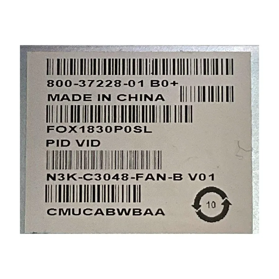 Коммутатор Cisco Nexus N3K-C3048-FAN-B 3048 Fan Module, Port-side Intake — фото лота 1