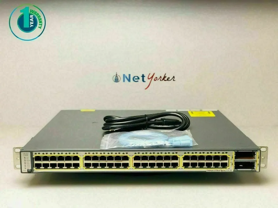 Коммутатор Cisco WS-C3750E-48PD-E 48 Port PoE 3750E Gigabit Switch