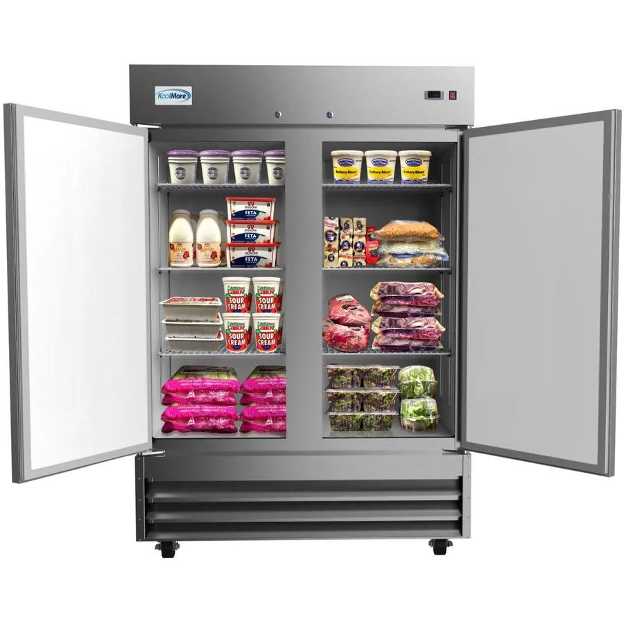 Морозильный шкаф 2-Solid Door Reach-In Freezer, Bottom Mount, 49 cu. ft Valpro V