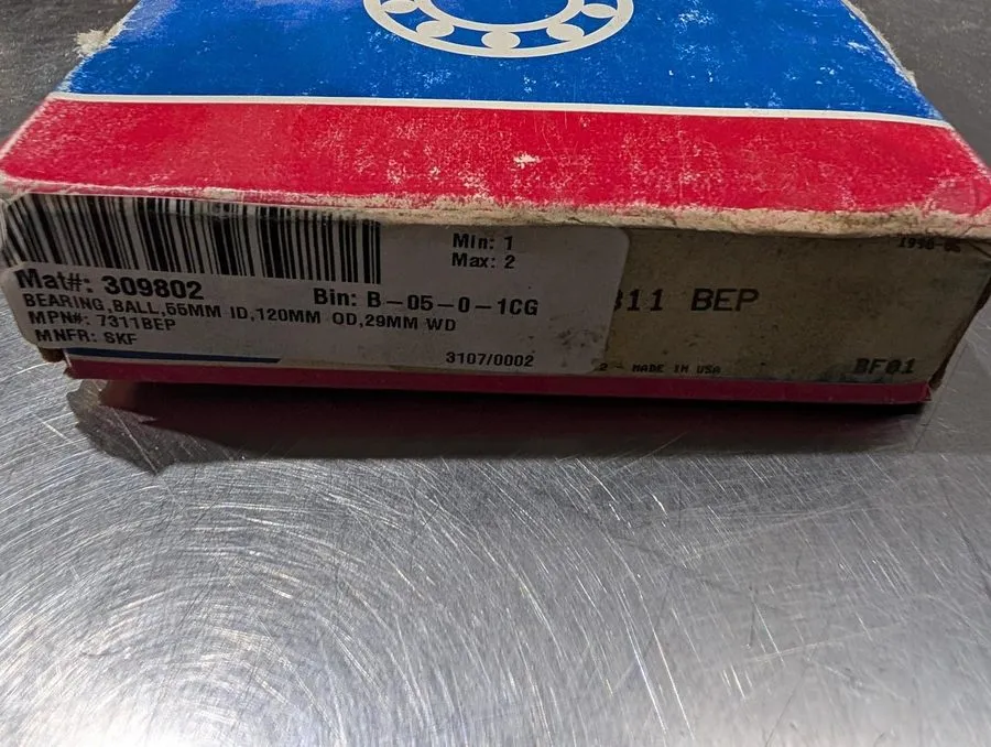 Подшипник 7311BEP SKF Angular Contact Ball Bearing SKF 7311 BEP Austria 55x120x2