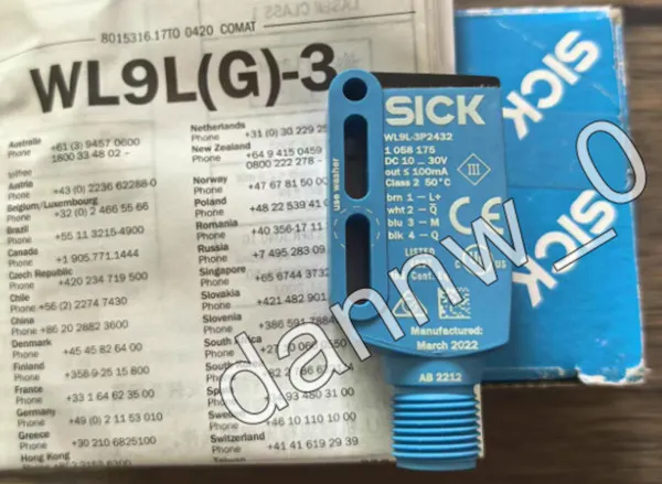Фотоэлектрический датчик One SICK WL9L-3P2432 Photoelectric switch sensor