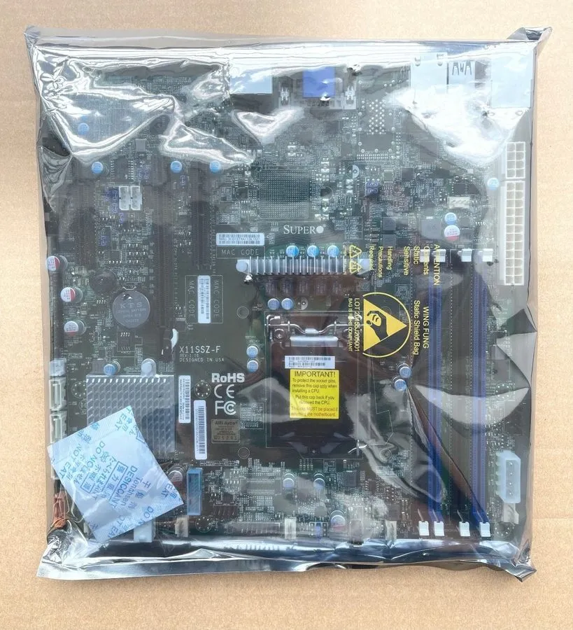 Материнская плата Supermicro X11SSZ-F LGA 1151 Micro-ATX Server Motherboard DDR4