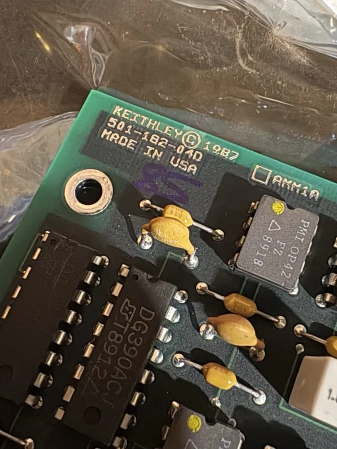 Плата Keithley 011-201-16 501-182-04D AMM1A Interface Circuit Board Vintage