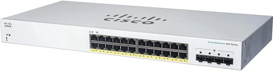 Коммутатор Cisco Business CBS220-24T-4G-NA 4G Smart Switch 24 Port GE