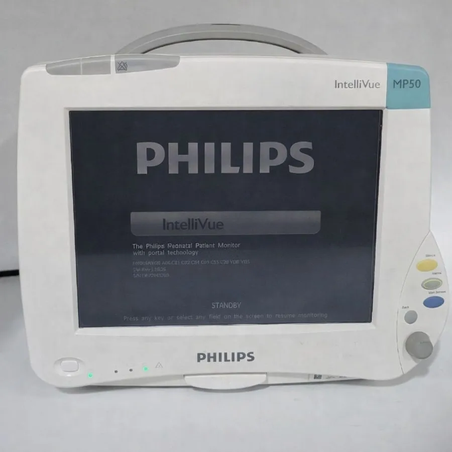 Монитор пациента Philips M8004A MP50 Intellivue Neonatal Patient Monitor J.10.26 — фото лота 2