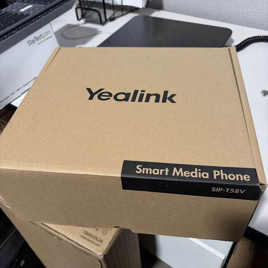 IP-телефон YEALINK SIP-T58V SMART VIDEO / MEDIA IP PHONE WIFI BLUETOOTH ANDROID  — фото лота 1