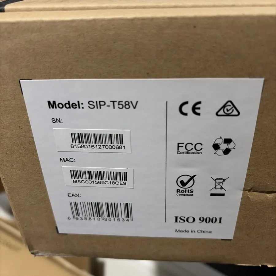 IP-телефон YEALINK SIP-T58V SMART VIDEO / MEDIA IP PHONE WIFI BLUETOOTH ANDROID  — фото лота 2