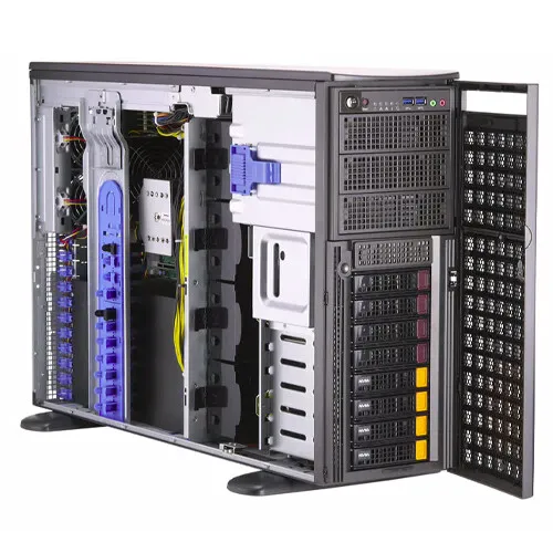 Сервер Supermicro SYS-740GP-TNRT 5 GPU Server 8X3.5" 2x 2200W PSU Support LGA-41