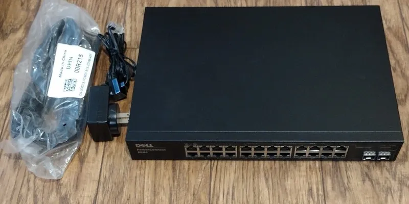 Коммутатор F491K Dell PowerConnect 2824 24-Port Gigabit Ethernet Switch 0F491K