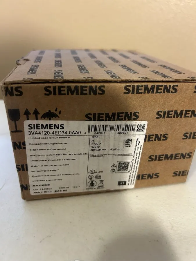 Автоматический выключатель Siemens 3VA4120-4ED34-0AA0 Breaker