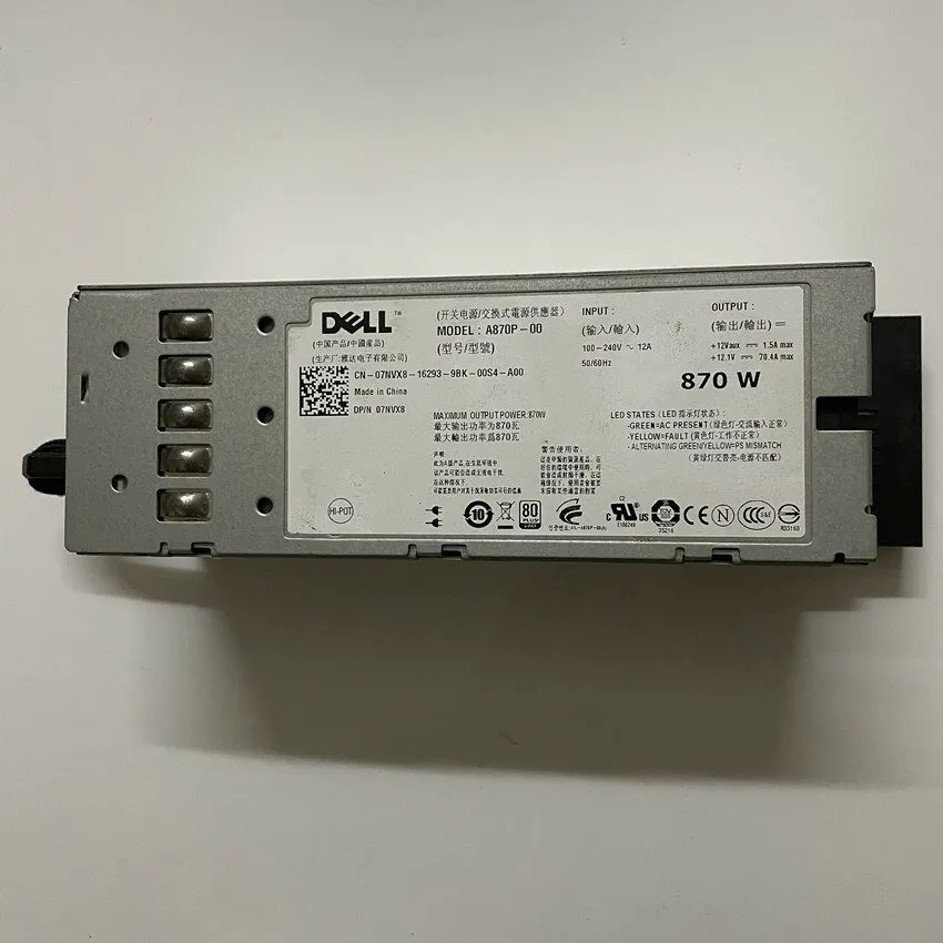 Сервер Dell 870w server power r710t610t410 7nvx8 yfg1c