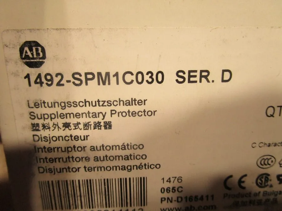 Клеммник Allen Bradley 1492-SPM1C030 Ser D Supplementary Protector 3A