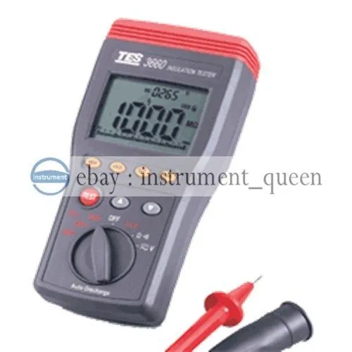 Тестер 500V, TES-3660 250V 1000V Autoranging Insulation Tester cp