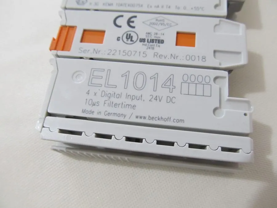 Модуль ввода-вывода Beckhoff EL1014 EtherCAT Terminal 4-Channel Digital Input 24