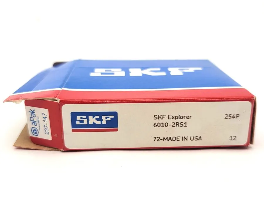 Подшипник SKF 6010-2RS1 50x80x16mm RADIAL DEEP GROOVE BALL BEARING