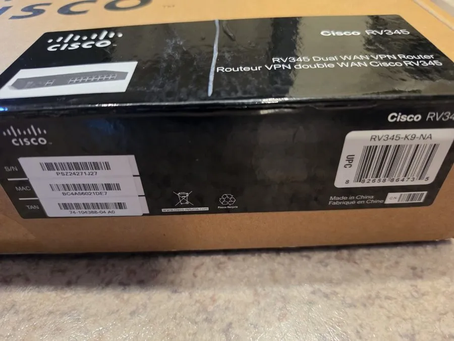 Маршрутизатор Cisco RV345 Dual WAN Gigabit VPN Router 16-Port Switch w/8 PoE+Por — фото лота 2