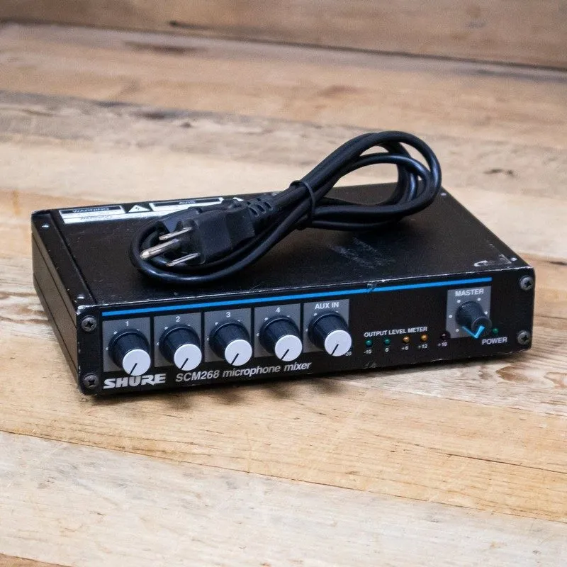Микшерный пульт Shure SCM268 4 Channel Microphone Mixer Black