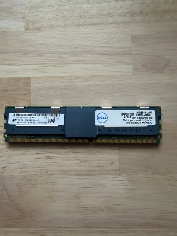 Модуль памяти Micron 4GB 2RX4 PC2-5300F-555-12-E0 MT36HTF51272FZ-667H1D6