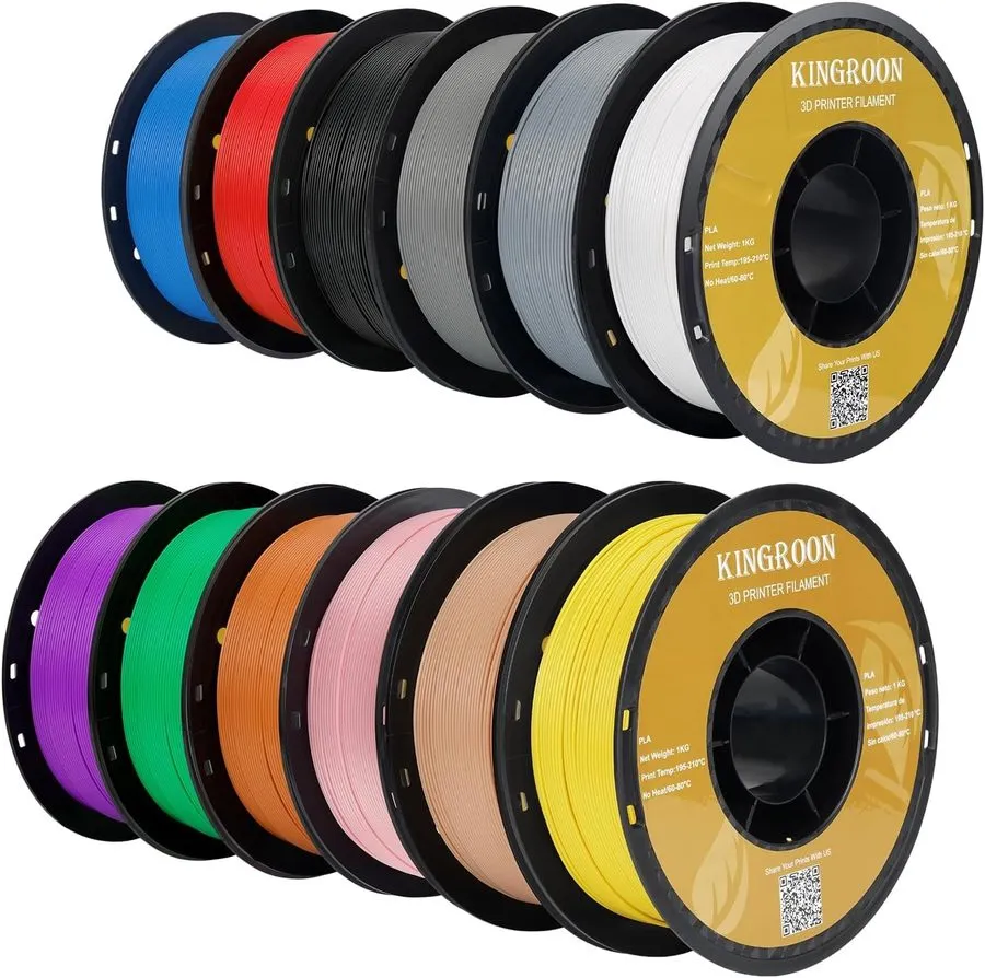 3D-принтер Kingroon PLA 3D Printer Filament, 12Rolls, Dimensional Accuracy +/- 0