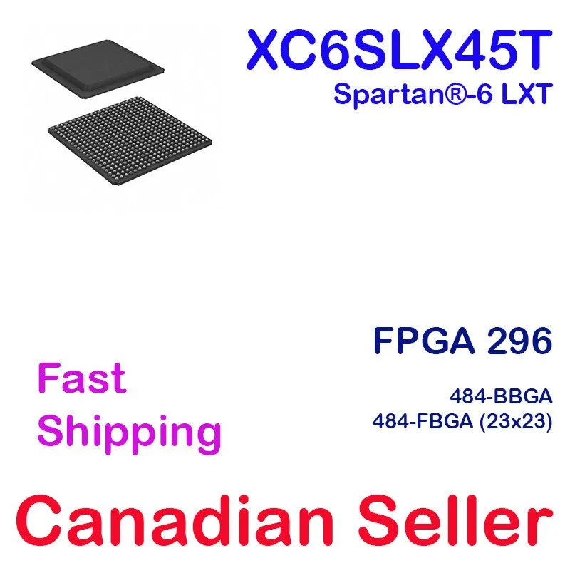 Микросхема ПЛИС XILINX SPARTAN-6 XC6SLX150-3FG676I IC FPGA 498 I/O 676FCBGA Chip