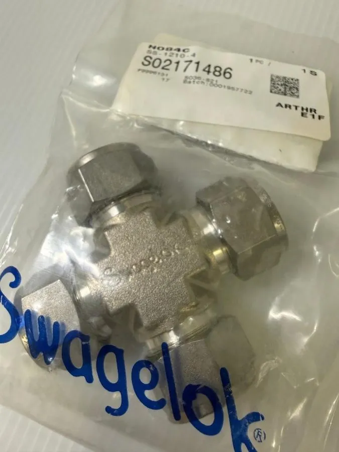 Фитинг Swagelok SS-1210-4 3/4" 316 Stainless Steel Union Cross Tube Fitting — фото лота 1