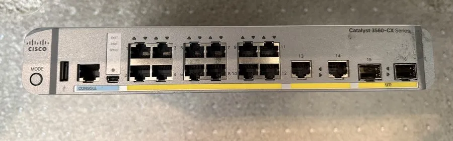 Коммутатор Cisco WS-C3560CX-12TC-S, 12 Port 3560-CX Data IP Base Switch 12 GE