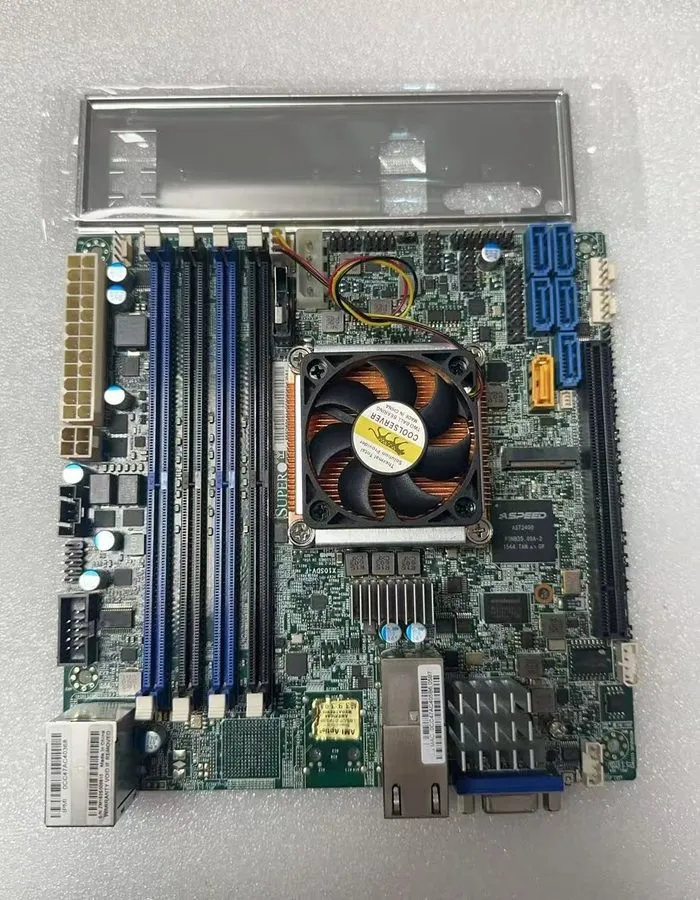 Материнская плата X10SDV-16C-TLN2F ITX DDR4 128GB XEON D1581 NAS Server Motherbo