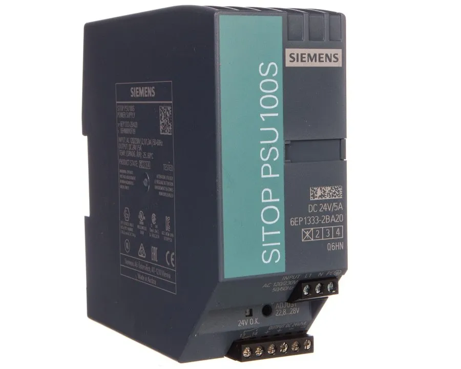 Блок питания Siemens 6EP13332BA20 SITOP PSU100S Power Supply 24VDC 5A