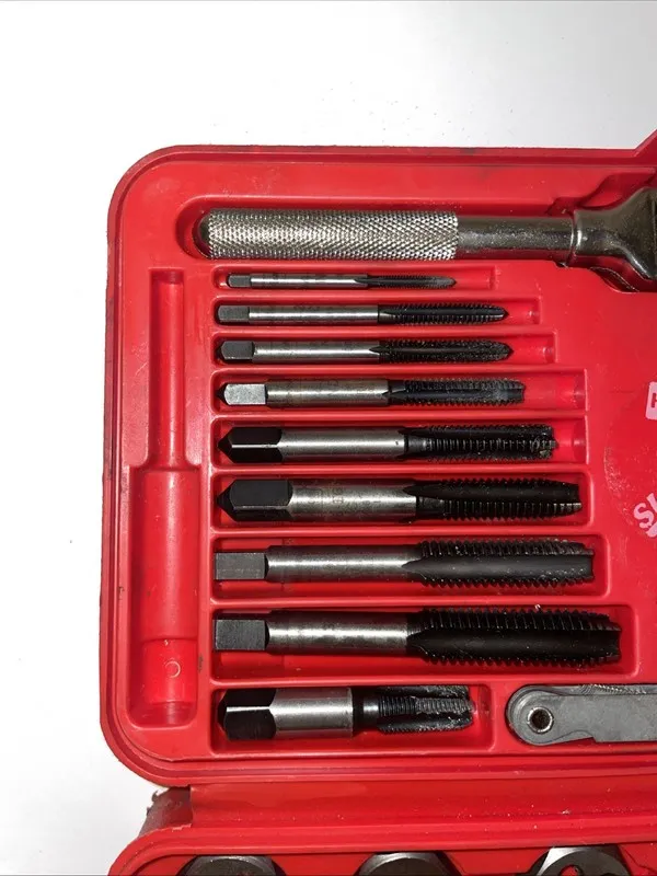 Режущий инструмент HANSON 24606 SUPER SET TAP & DIE THRU 1/2"(MISSING FLAT HEAD — фото лота 1