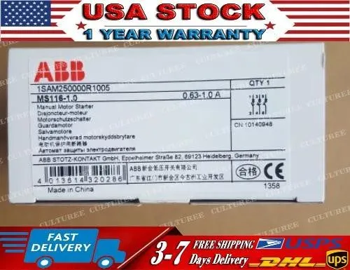 Автоматический выключатель ABB MS116-1.0 (0.63-1.0A) Motor Protection Circuit Br