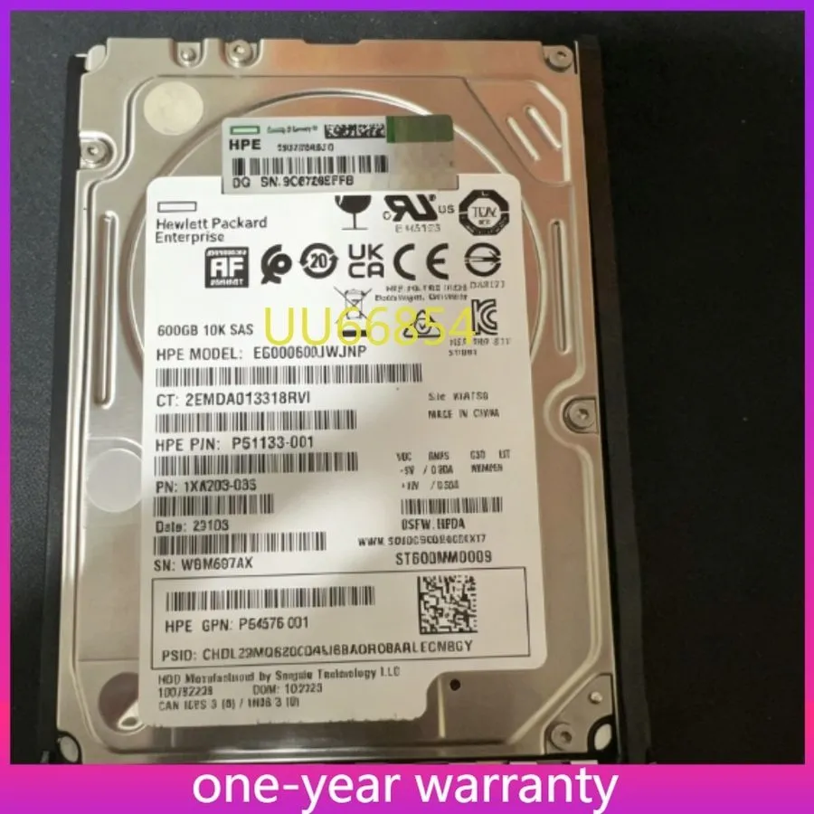Жёсткий диск HPE 600GB SAS 12G 10K SFF DP HDD EG000600JWJNP ST600MM0009