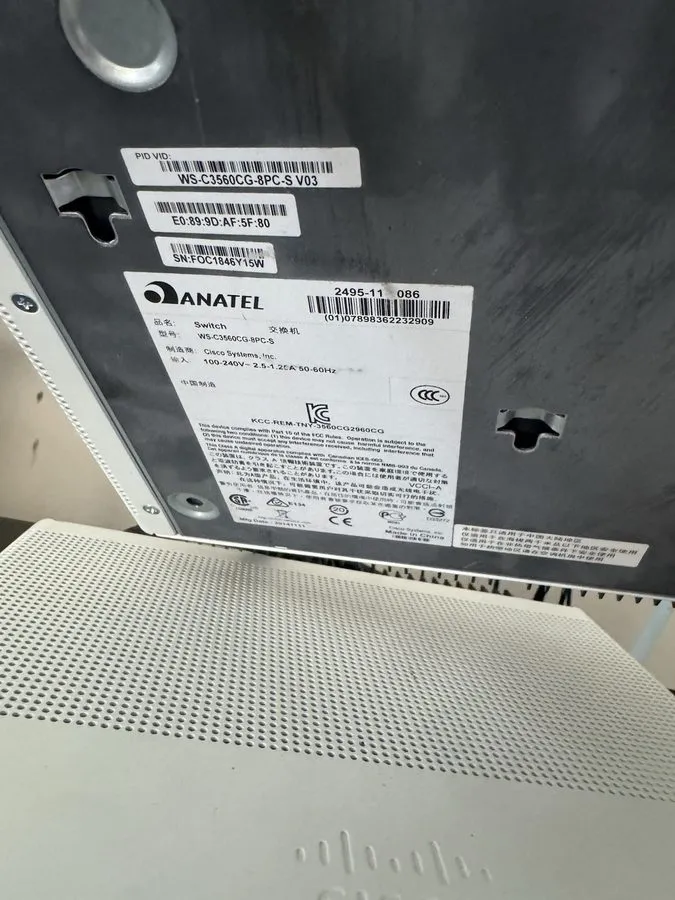 Коммутатор Cisco Catalyst WS-C3560CG- -S 8-Port PoE Gigabit Managed Switch — фото лота 1