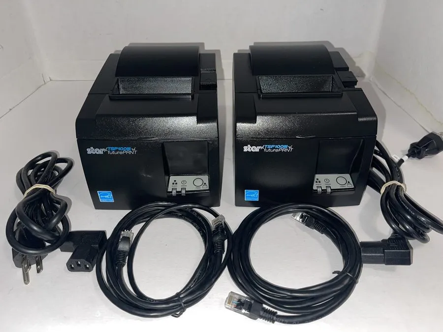 Принтер чеков Star TSP100 Thermal POS Receipt Printer TSP143IIILAN w power cord 
