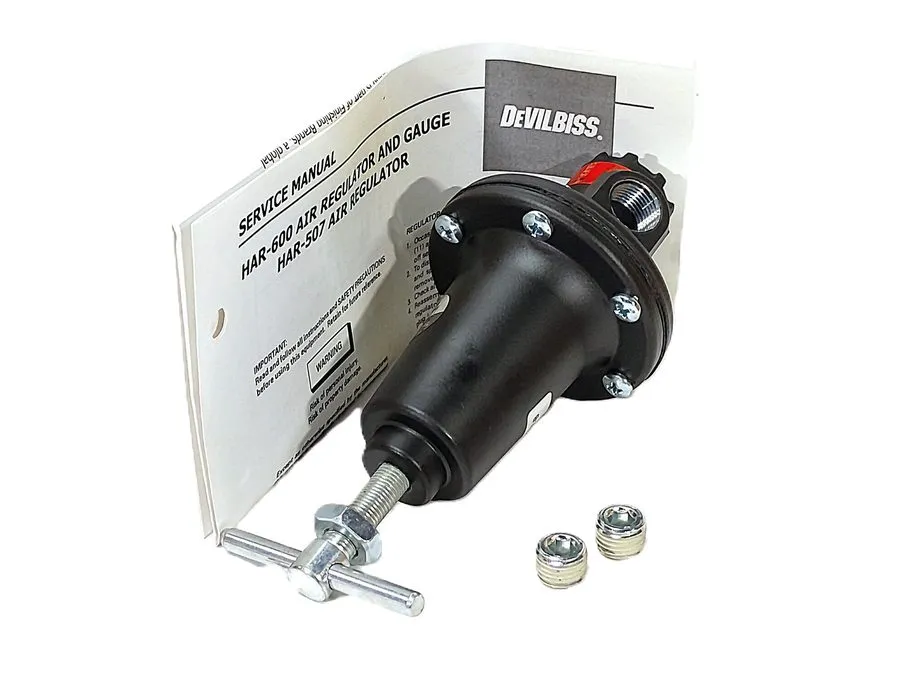 Трубопроводная арматура DeVilbiss HAR-507 250 psi 60 CFM Air Pressure Regulator 