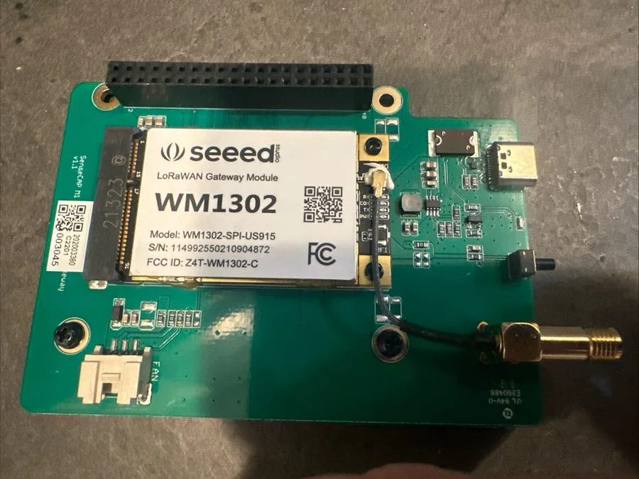 Шлюз полевой шины Seeed Studio WM1302 LoRaWAN Gateway Module SPI US915 Mini PCIe — фото лота 1