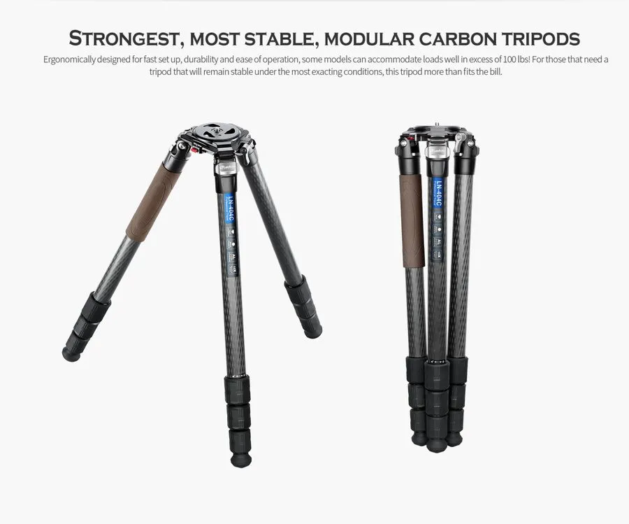 Оборудование видеонаблюдения Leofoto LN-404C (Camo) Heavy Duty Tripod with 100mm