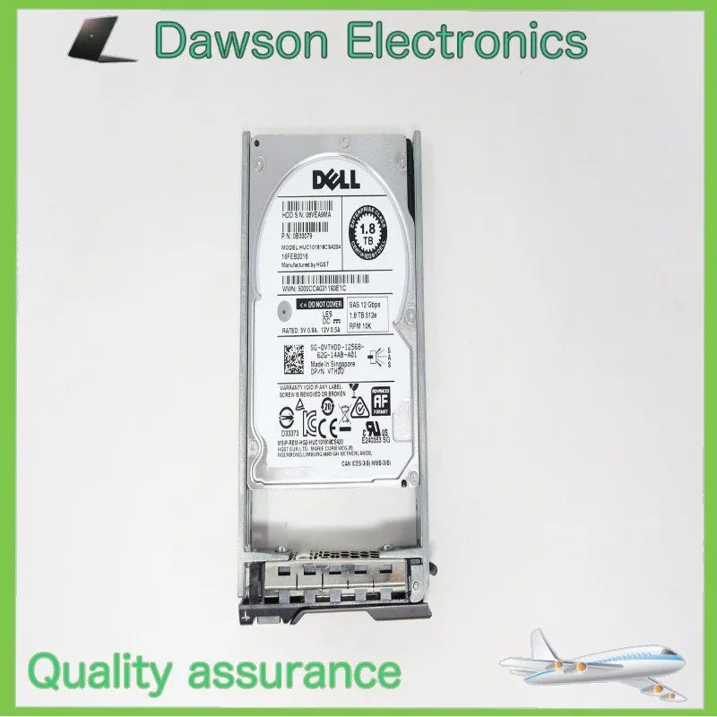 Жёсткий диск Dell VTHDD 1.8TB 10K 12G 128MB 2.5in SAS 0VTHDD Hard Drive HDD