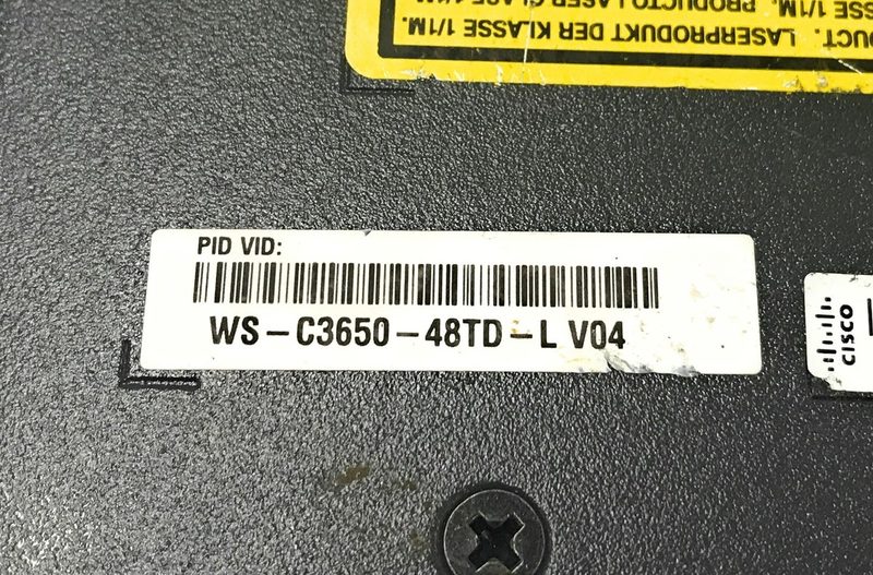 Коммутатор Cisco WS-C3650-48TD-L 48-Port 3650 Switch 2X 10G Dual Power — фото лота 3