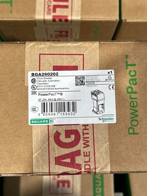 Автоматический выключатель BGA260202 20 Amp 2 Pole 35ka@ 480V Square D Circuit B — фото лота 1