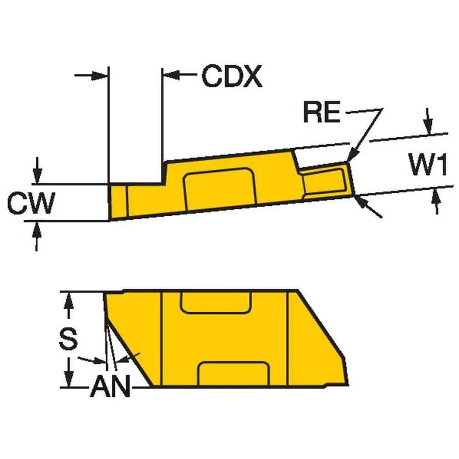 Режущий инструмент Sandvik Coromant 5846585 TLGP2125R 1125 Carbide Grooving Inse