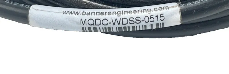 Соединительный кабель BANNER MQDC-WDSS-0515 CORDSET M12 FEMALE STRAIGHT 5M NSNP