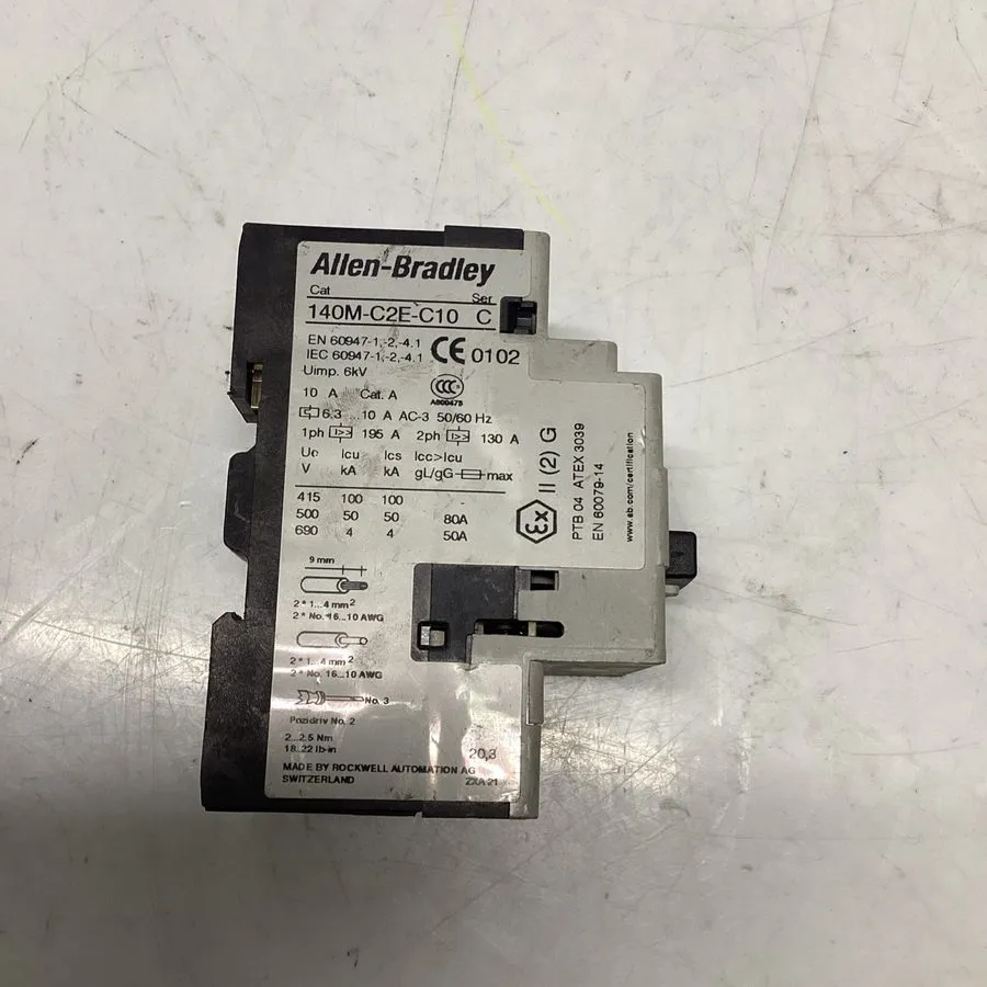 Автоматический выключатель Allen-Bradley 140M-C2E-C10 Motor Protection Circuit B — фото лота 1