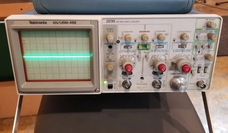 Осциллограф TEKTRONIX 2235 AN/USM-488 OPT 1, 2ch ANALOG 100MHz 349MHz W/2 probes