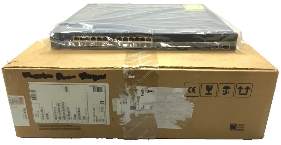Коммутатор Cisco ME-C3750-24TE-M C3750 24 PORT WITH 2+2 sfp PORT SWITCH .90days