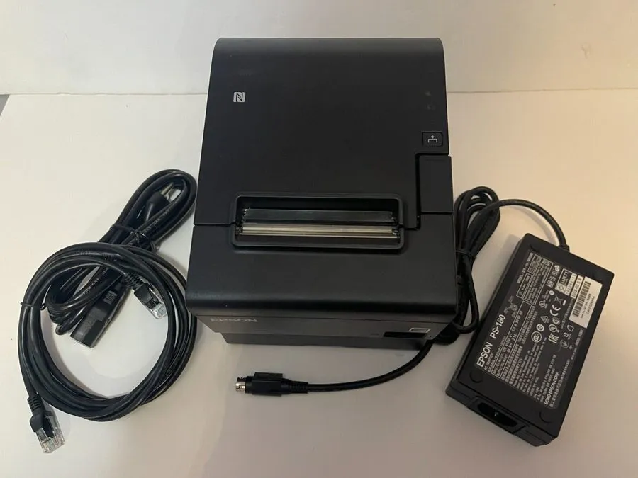 Принтер чеков Epson TM-T88VII M371A Compact POS Thermal Receipt Printer IDN USB  — фото лота 3