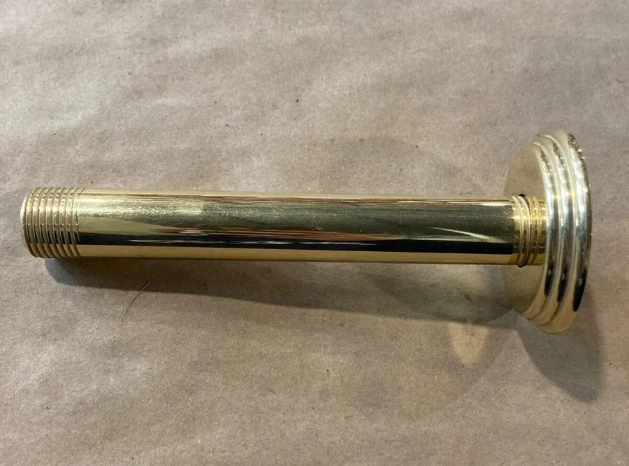 СХД California Faucets 9110-6-BBU 6-Inch Ceiling Shower Arm BURNISHED BRASS UNCO — фото лота 1