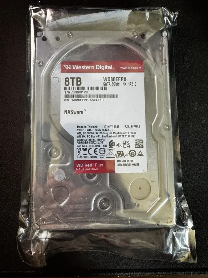 Жёсткий диск Western Digital WD Red Plus 8TB Internal NAS HDD SATA III 3.5" (WD8 — фото лота 1